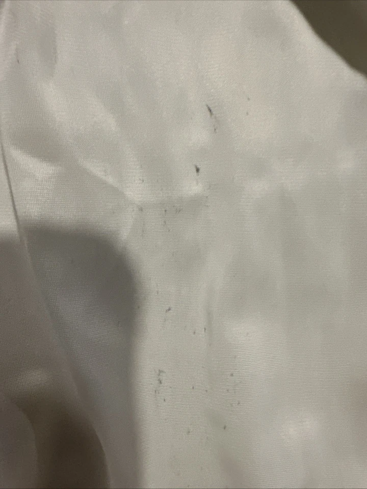 "Vassarette largo vintage marfil medio deslizamiento con abertura talla mediana 35"" largo con encaje" Foto 3 de 4