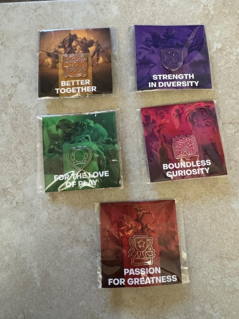 Blizzard Entertainment Employee 2025 Collection Pin set WoW Playstation RARE