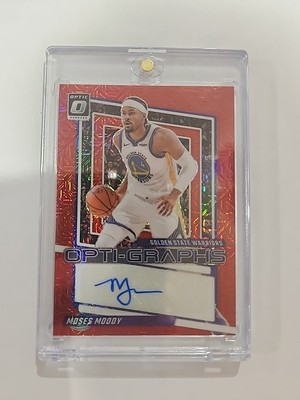 2023 Donruss Optic Opti-Graphs - Moses Moody Autograph, Red, Choice Exclusive