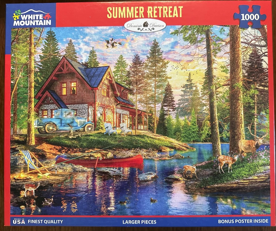 White Mountain Puzzle lot Of 6 - 1000 pieces All Complete *pls see description* - Image 3 of 4
