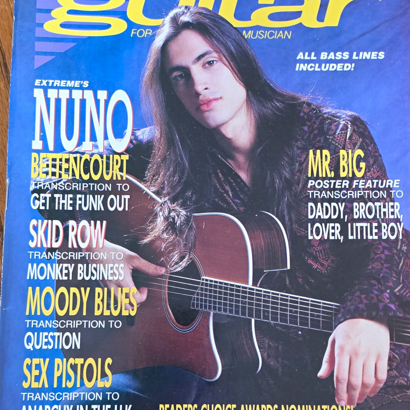 Guitar for the Practicing Musician Magazine Issue Nuno Bettencourt Cover English