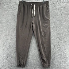 Vuori Jogger Mens XL Brown Performance Gym Running Travel Lined Kore Jogger