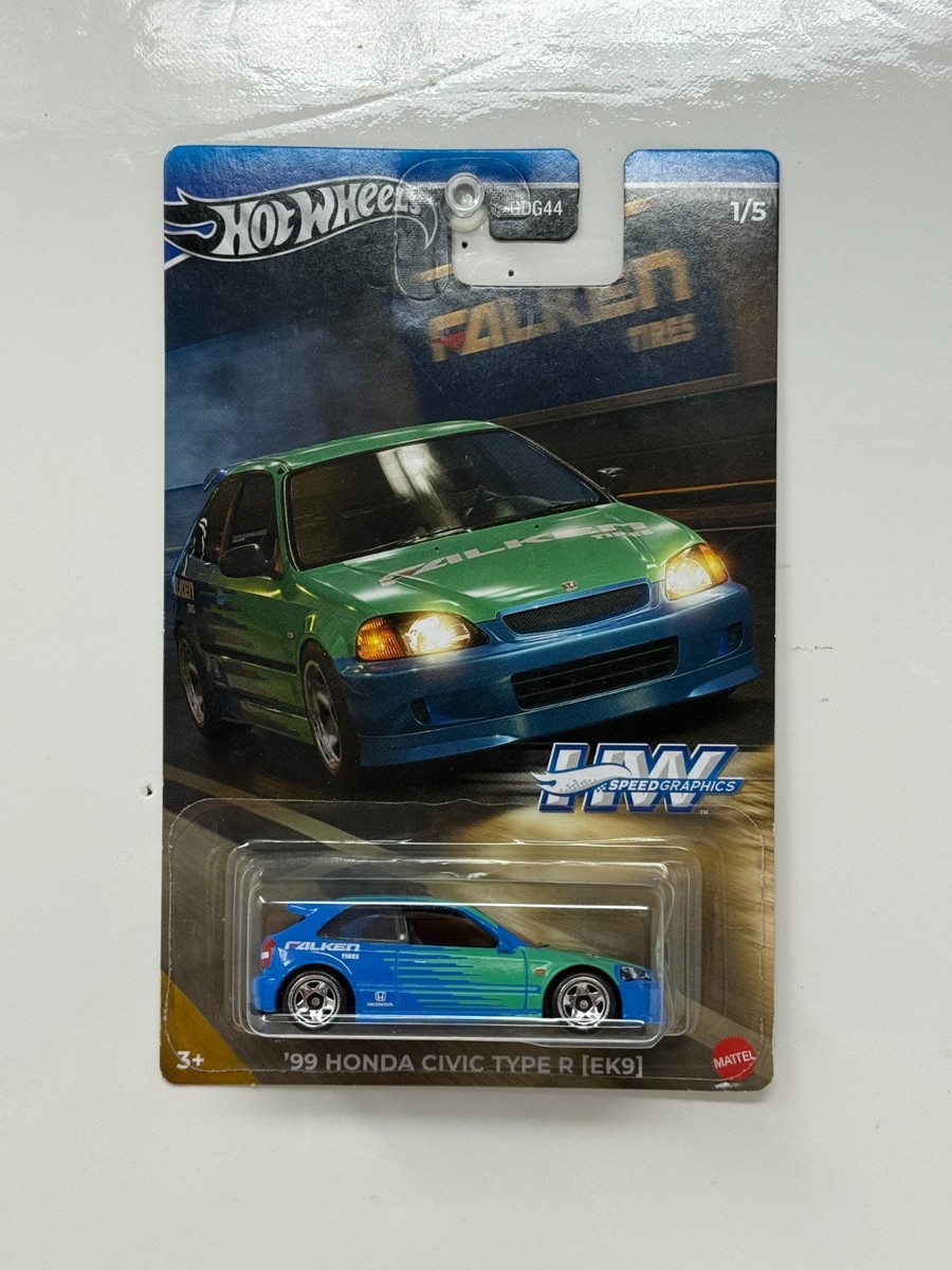 Hot Wheels Speed Graphics 1999 Honda Civic Type R EK9 1:64 Diecast