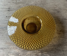 Jobling #2595 1930's Amber Art Deco Glass Posy Bowl 16x5cm