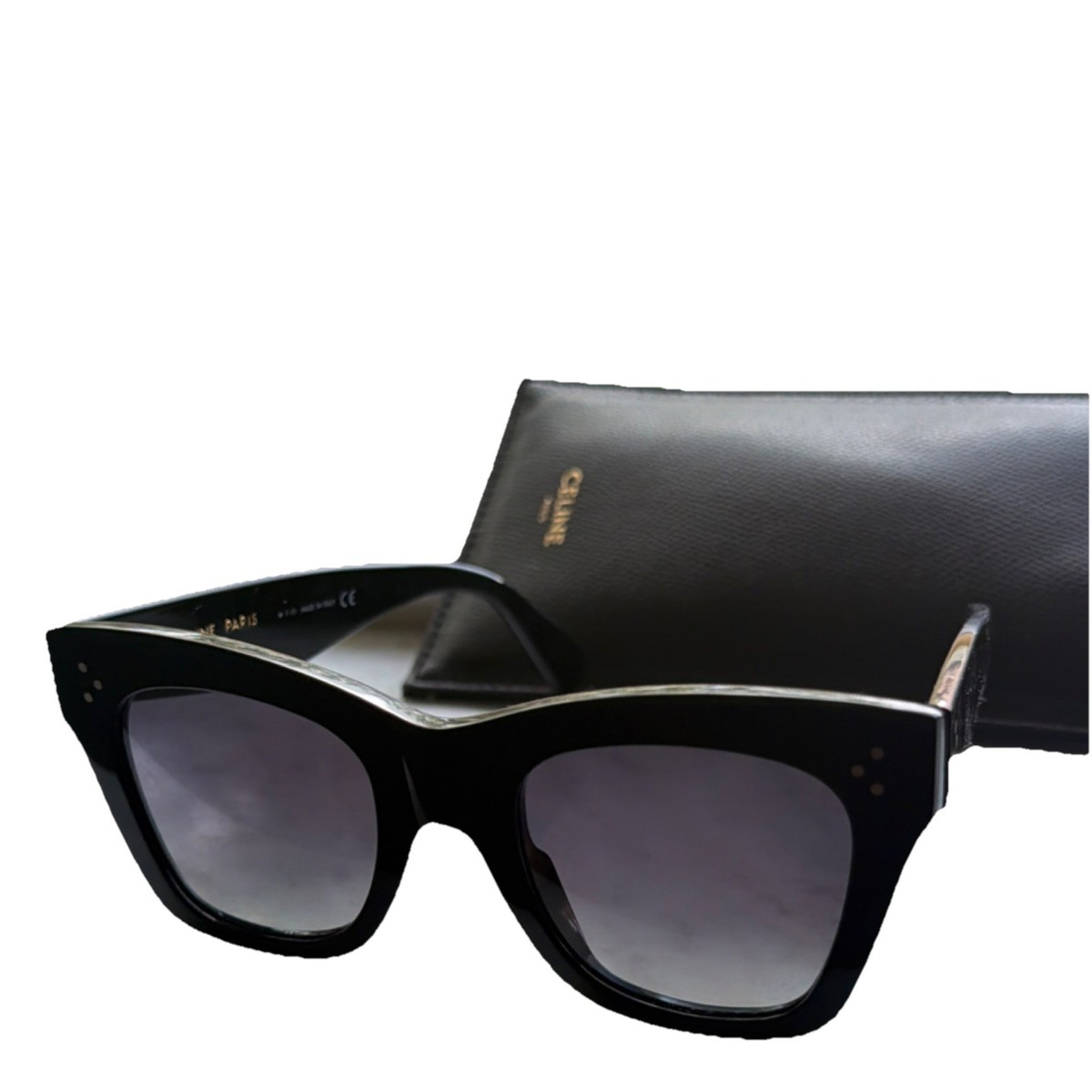 Vintage CELINE Paris‎ Sunglasses, Model 64, Oversized, Made in France CELINE Maxi Triomphe CL40328U Butterfly Sunglasses | Fashion  main image 3