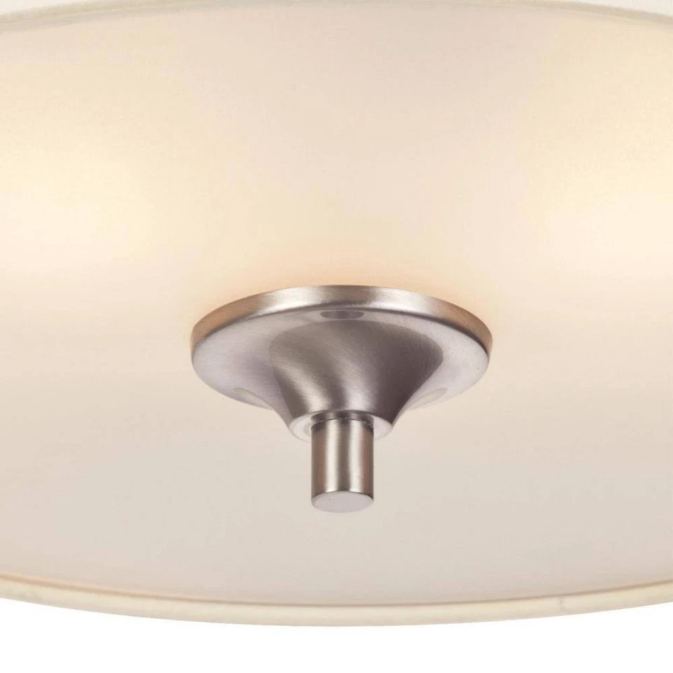 Westinghouse Parker Mews 2灯拉丝镍吸顶灯具 — 第 2/3 张图片