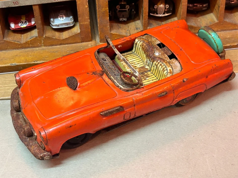 auto giocattolo di latta FORD THUNDERBIRD NOMURA JAPAN - Immagine 2 di 4