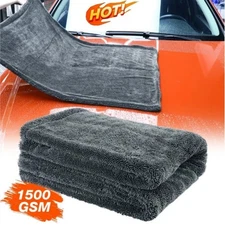 24 x 36" Water Absorbing Car Wash Microfiber Drying Towel Twisted Loop 1500GSM🏆
