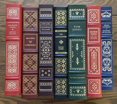 Lot of 7 Franklin Library Hardcovers James Balzac Moliere Ibsen Trollope FL46