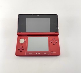 Nintendo 3DS Flame Red Console Handheld Loaded w/Pokemon Games - SHIPS TODAY