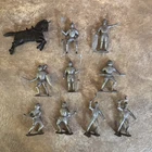 Marx 2nd Series Vintage knights Set Of 9 With Horse