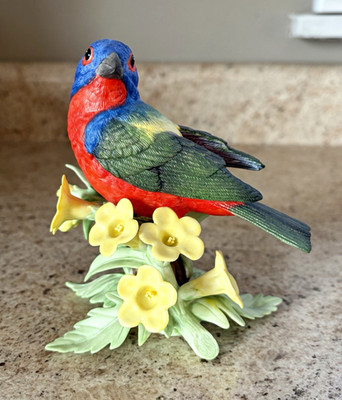 Lenox Painted Bunting Handcrafted Porcelain Bird Figurine 1997