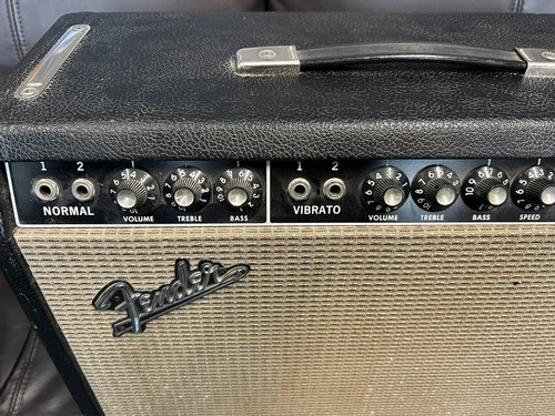 1965 Fender Deluxe Amp No Reverb Vibrato Very Clean