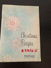 Vintage 1957 Christmas Recipes Booklet By The Gas Company