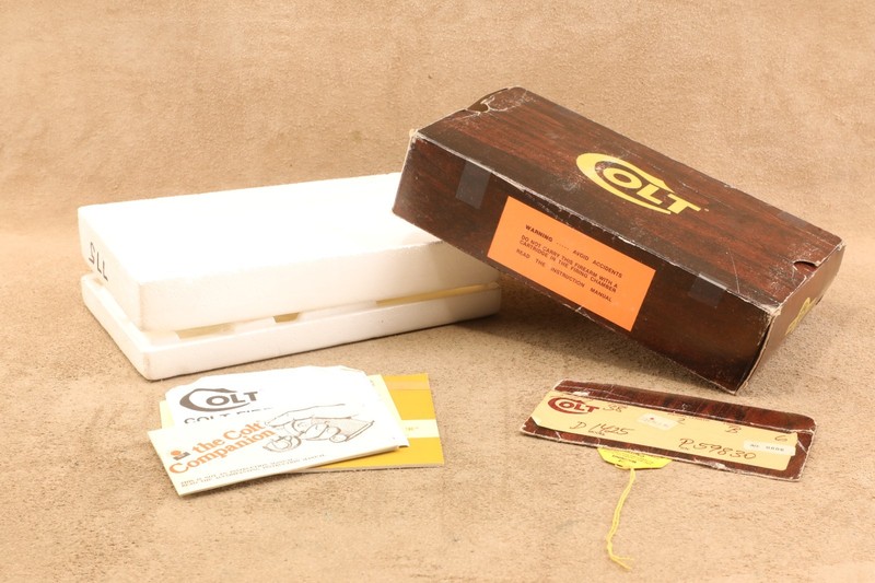 Colt Detective Special 2 Inch .38 Spcl. Box with Paperwork and Foam Insert