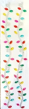 Christmas Lights Jewel Rhinestone Stickers Self Adhesive Embellishments Crafts