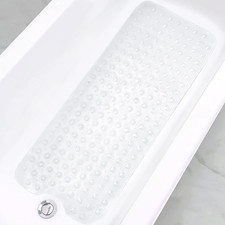 39x16" Bathtub  Shower Mats, Extra Long Non-Slip Bath Tub Mat w/ Suction Cups
