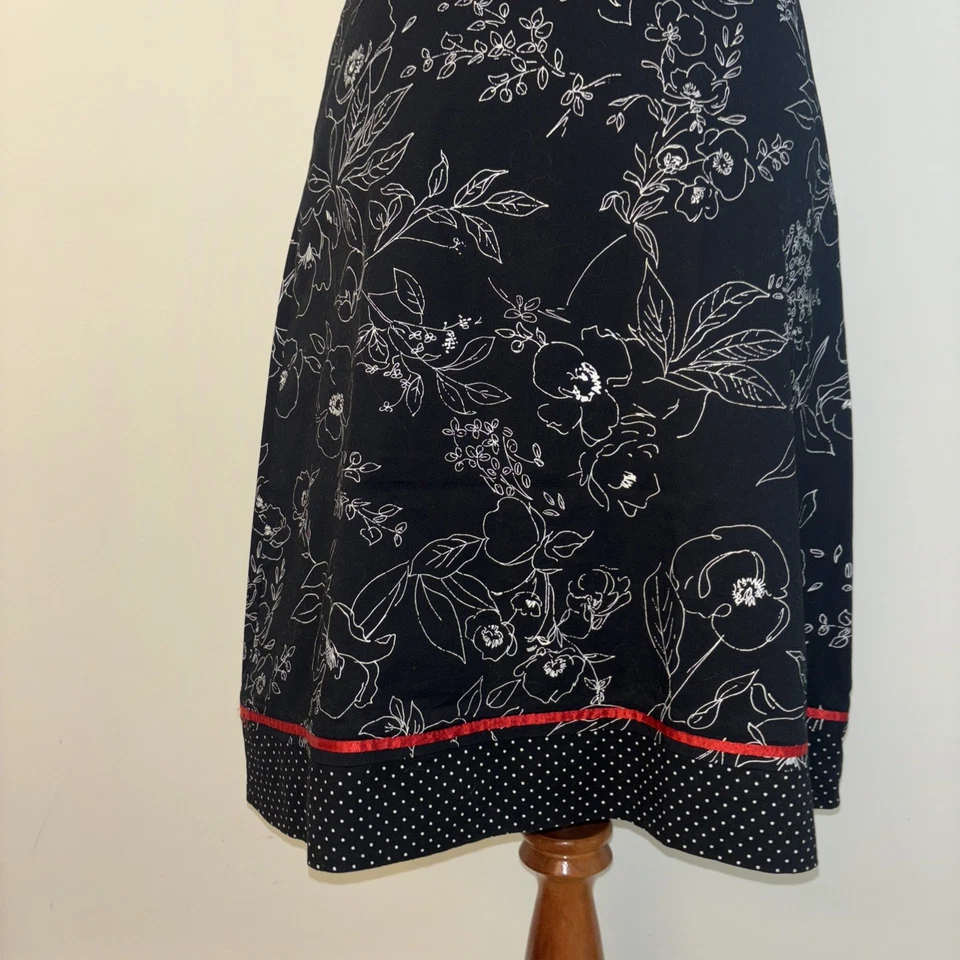 Vestido Babydoll Ruby Rox Y2k Talla 7 M Floral Lunares Pinup Coqueta Rockabilly De Colección Foto 2 de 4