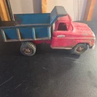 Vintage Tonka Toys Dump Truck - Pressed Steel, Red and Teal