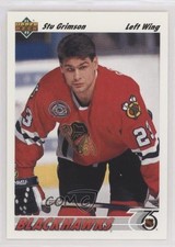 1991-92 Upper Deck UD Logo Hologram Stu Grimson #416 8d2