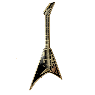 Pin Jackson Randy Rhoads Black W Gold Pickguard Pin Harmony | eBay