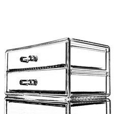 2 Tier Perfume Organizer for Dresser Makeup Holder Storage Boxes Drawer