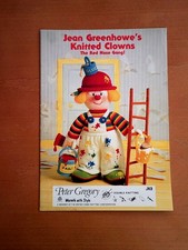 24 PAGE KNITTING PATTERN BOOKLET JEAN GREENHOWE'S KNITTED CLOWNS BYPETER GREGORY
