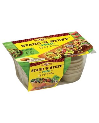 Old El Paso Mini Stand'n Stuff Weizen Tortillas Schalenform 145g Mexikanisch