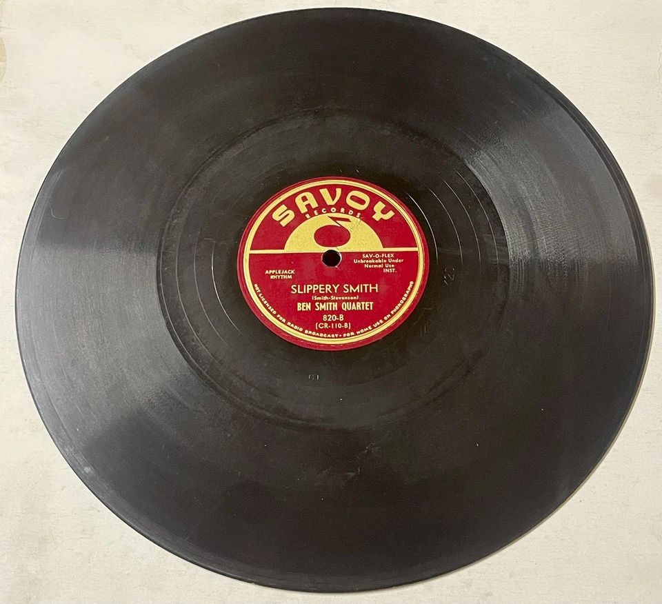 Ben Smith Quartet R&B DOO WOP 78 By The Candleglow /Slippery Smith SAVOY M- HEAR - Image 3 of 3