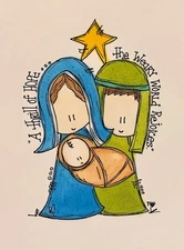 4x6 Print/Postcard Doodle Art With envelope