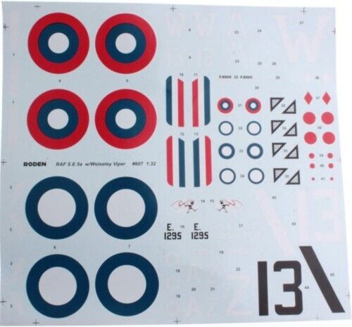 1/32 RODEN RD-607 Raf S.E.5A (con víbora Wolseley) británico - Imagen 2 de 2