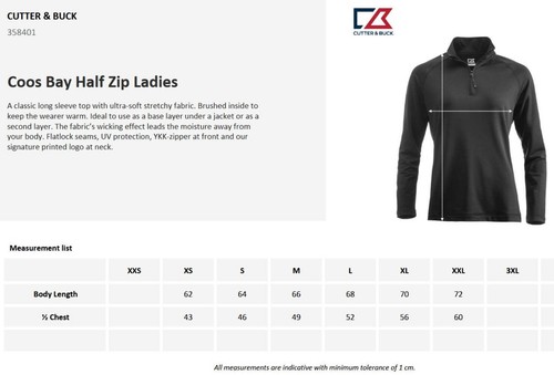 Cutter & Buck Coos Bay Ladies Quarter Zip Active Sweatshirt | 4 Colours | XS-2XL - Picture 3 of 37