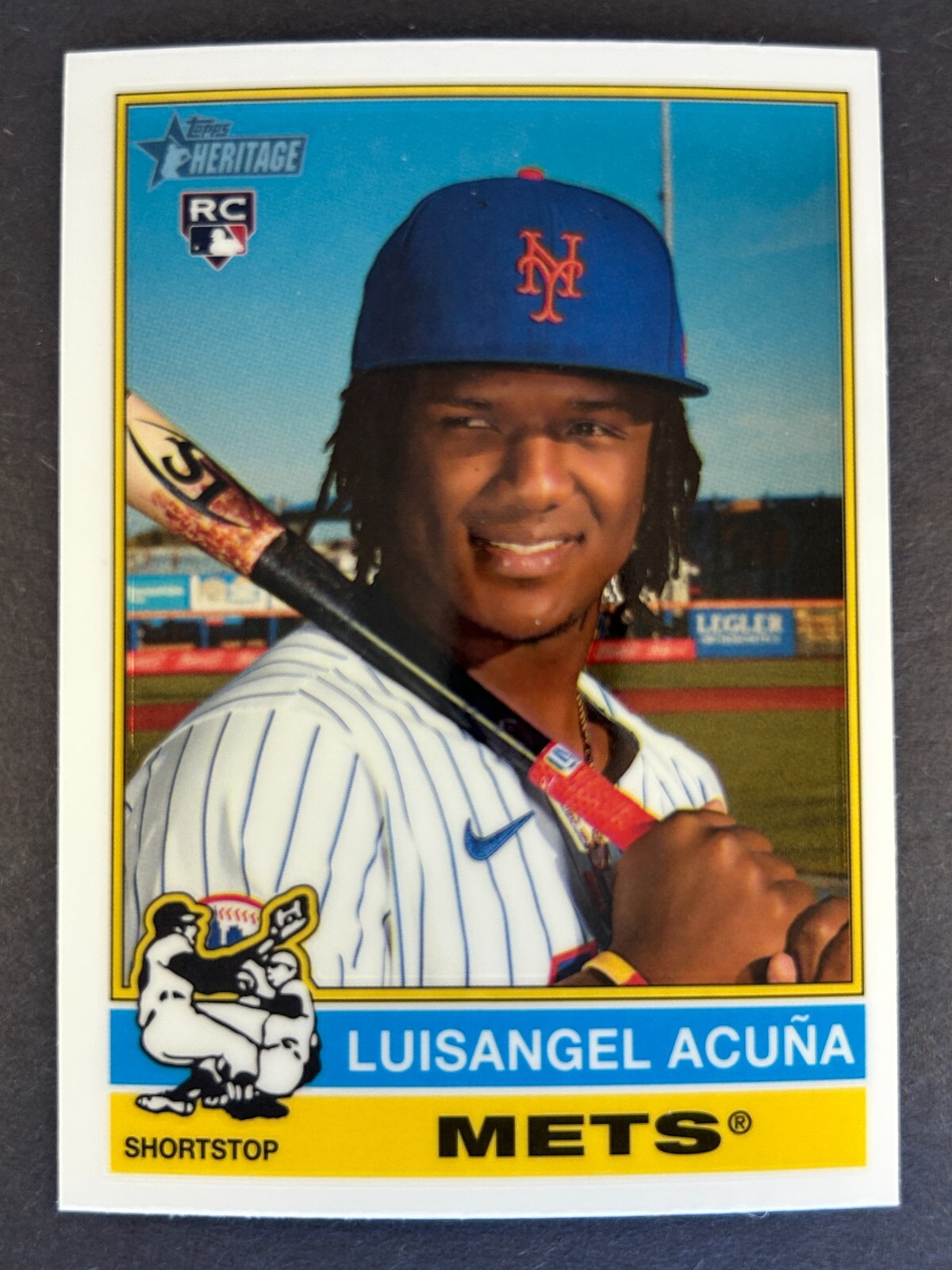 2025 Topps Heritage Chrome - Luisangel Acuna #274 (RC) - New York Mets