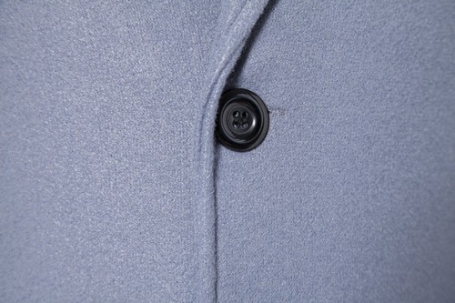 Men's Mid-Length Wool-Like Cotton Coat - Fall/Winter Thickened Overcoat - Picture 7 of 15