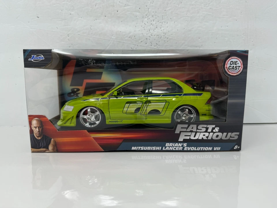 Jada Fast & Furious Brian's Mitsubishi Lancer Evolution VII 1:24 Diecast Foto 3 de 4