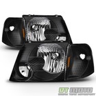 Blk 2002 2003 2004 2005 Ford Explorer Headlights+Corner Signal Lights Left+Right