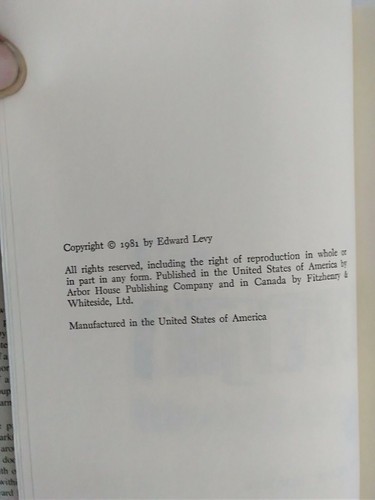 Edward Levy A Novel The Beast Within Book Club Edition 1981 - Picture 2 of 4
