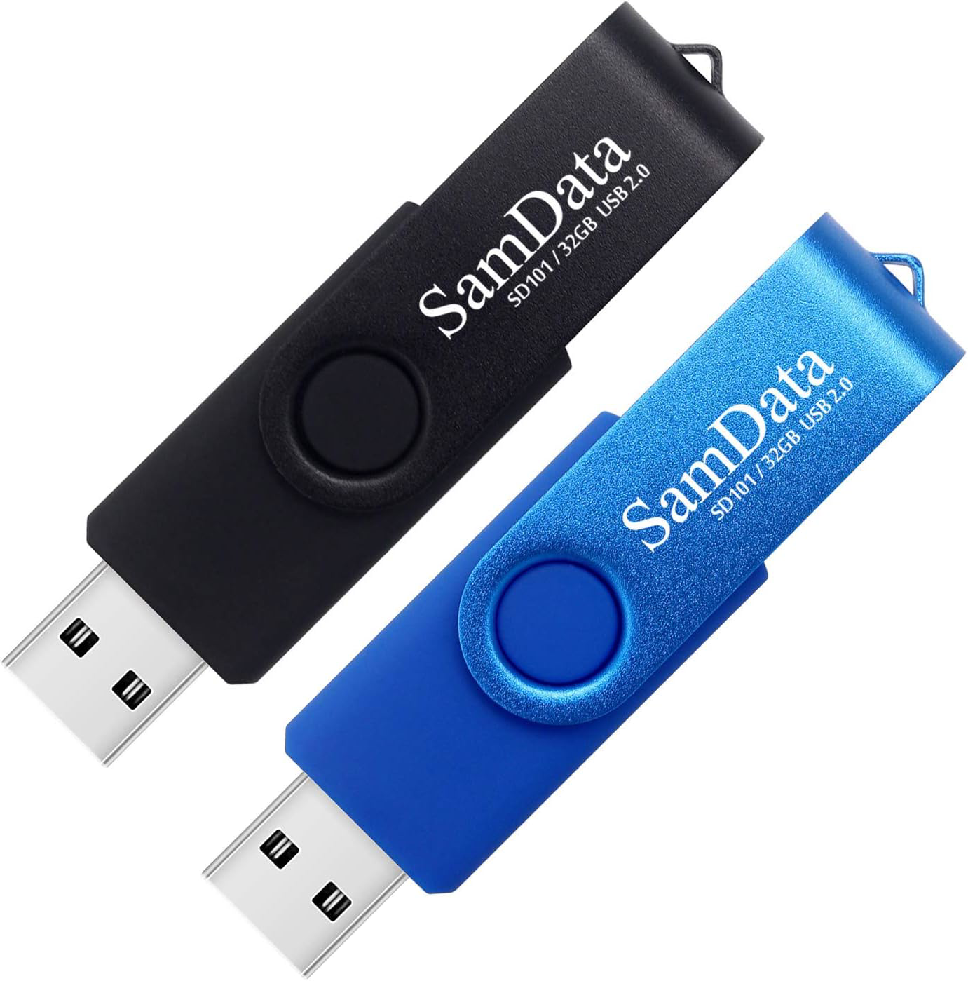32GB USB Flash Drive 2 Pack with LED Light for Fast Data Storage