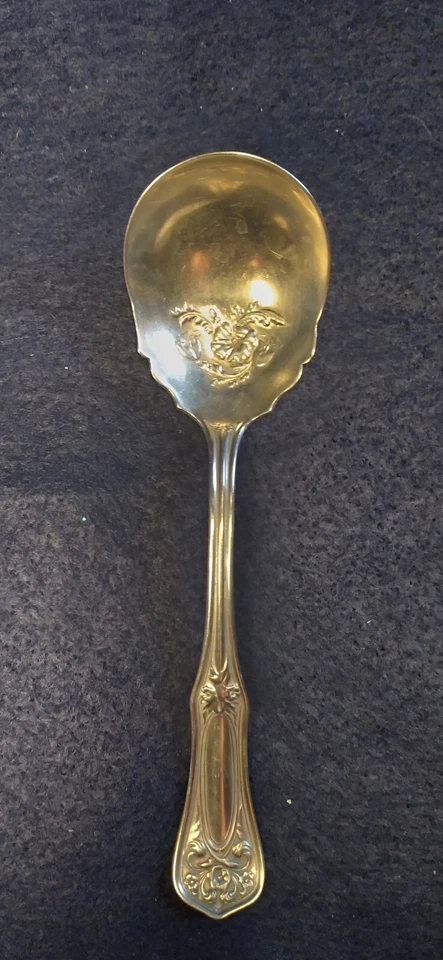 Cucharas antiguas Repousse Silvertone Berry WM Rogers Foto 3 de 4