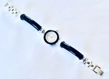 ARIA ~ Women’s Ladies ~ STERLING SILVER ~ Black ONYX ~ 6.5” ~ Bracelet Watch