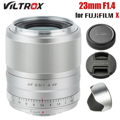 Viltrox 23mm F1.4 Auto Focus Large Aperture Silver Lens for Fuji X-T4 T3 Camera
