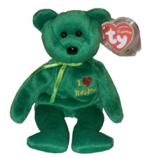 Ty Beanie Baby - IRELAND the Bear (I Love Ireland)(UK Exclusive) 8.5" NEW MWMTs