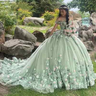 open lace back dress Sky Blue Tulle Two Piece Off-the-Shoulder Prom Dresses with Appliques, MP627