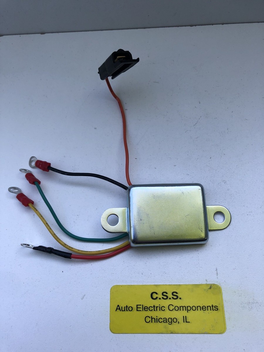 Voltage regulator for converting to 1 wire alternator fits Ford 1G