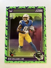 Mike Williams 2024 Score Halloween Green Bats Parallel #169 Jets Chargers
