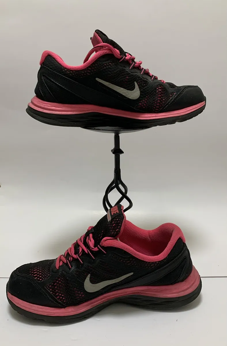 Nike Dual Fusion ST 2 Shoe Black/Pink Women&#039;s 5.5 Y Running Shoes Trainers | eBay
