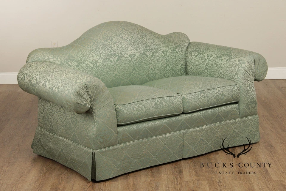 Sofá loveseat EJ Victor vintage camelback Foto 4 de 4