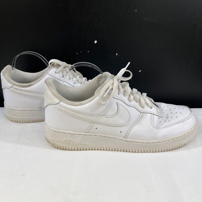 Nike Air Force 1 Mens White Low Top Sneakers Size 11.5 SKU 6559