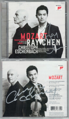Ray CHEN & Christoph ESCHENBACH Signed MOZART Violin Concerto 3 4 Sonata K305 陳銳