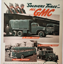 General Motors Truck Coach Army WWII 1942 Vintage Ad GM Magazine Print